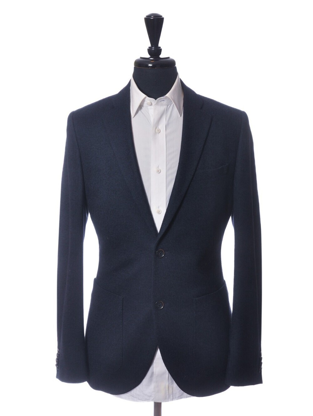 Matinique Navy Blue Jersey Flannel George Blazer 38R 37889